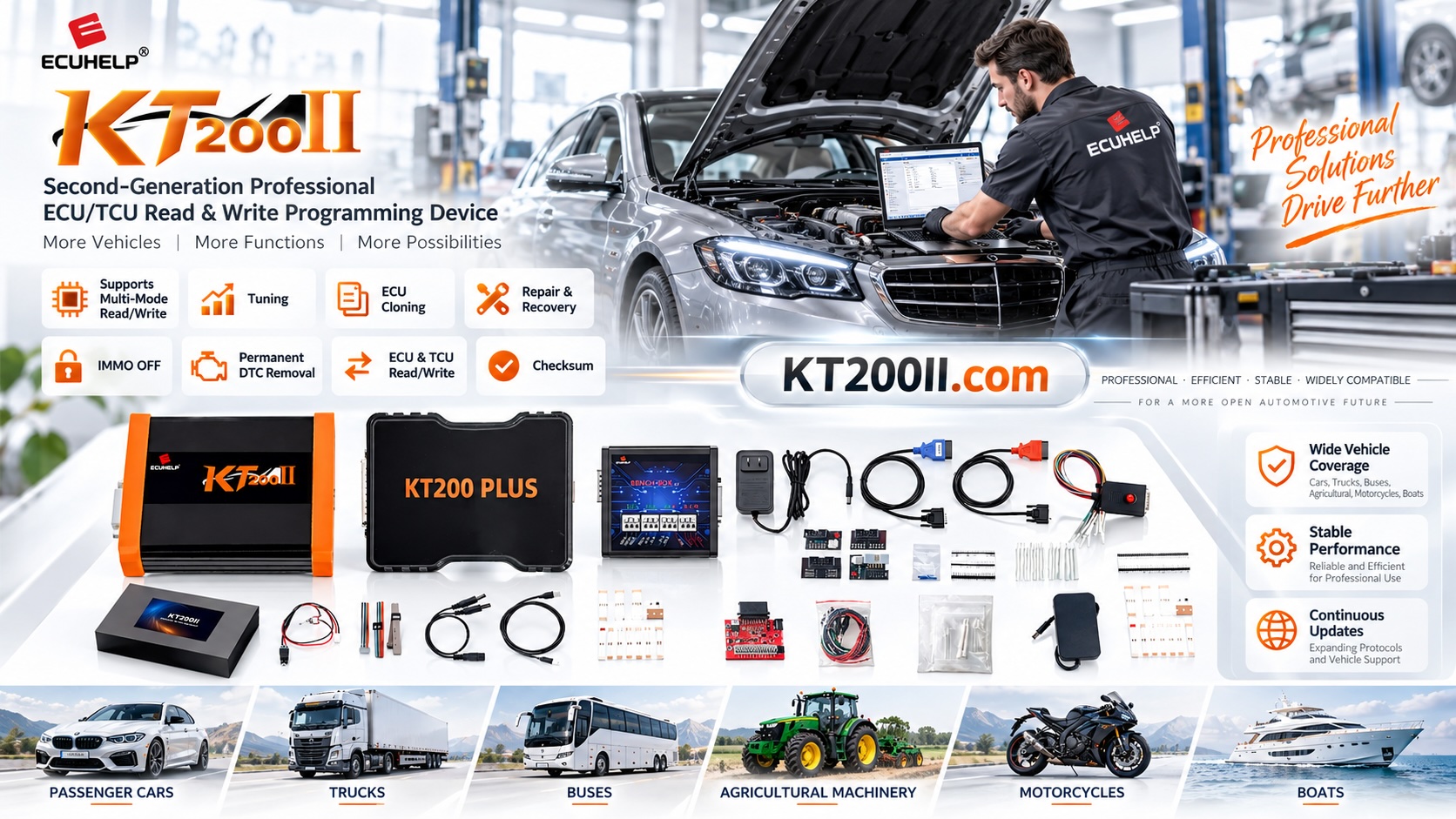 Technician recording ECU programming software version and update history on a workshop maintenance log