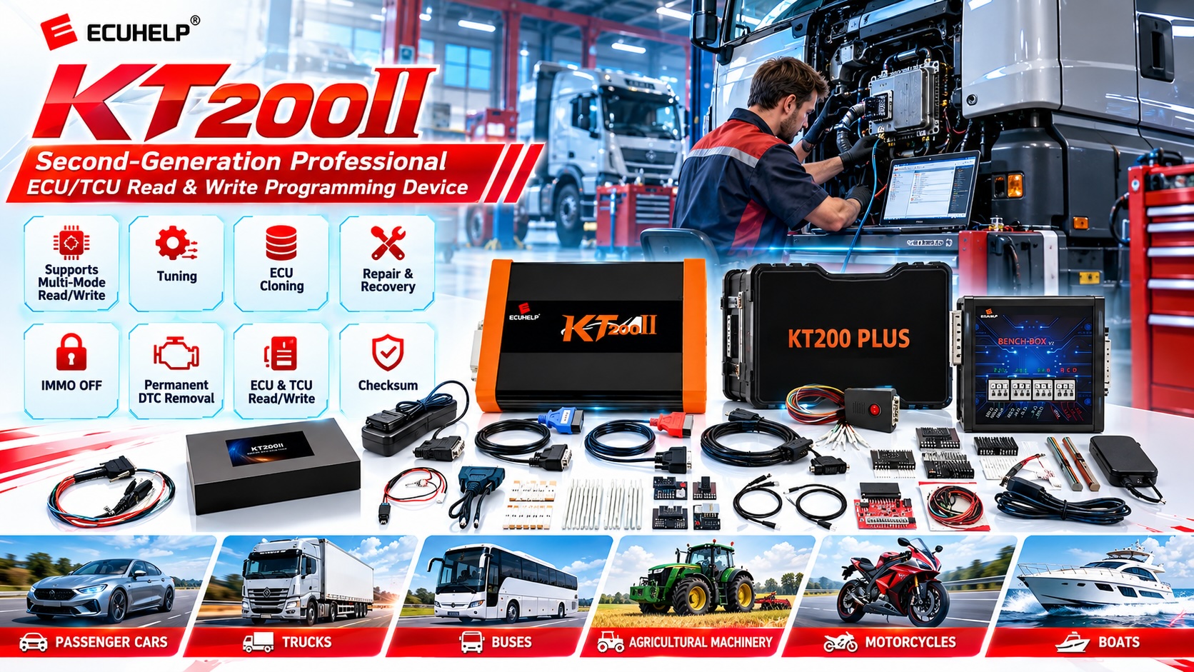 Official KT200II website and ECUHELP order channel notice