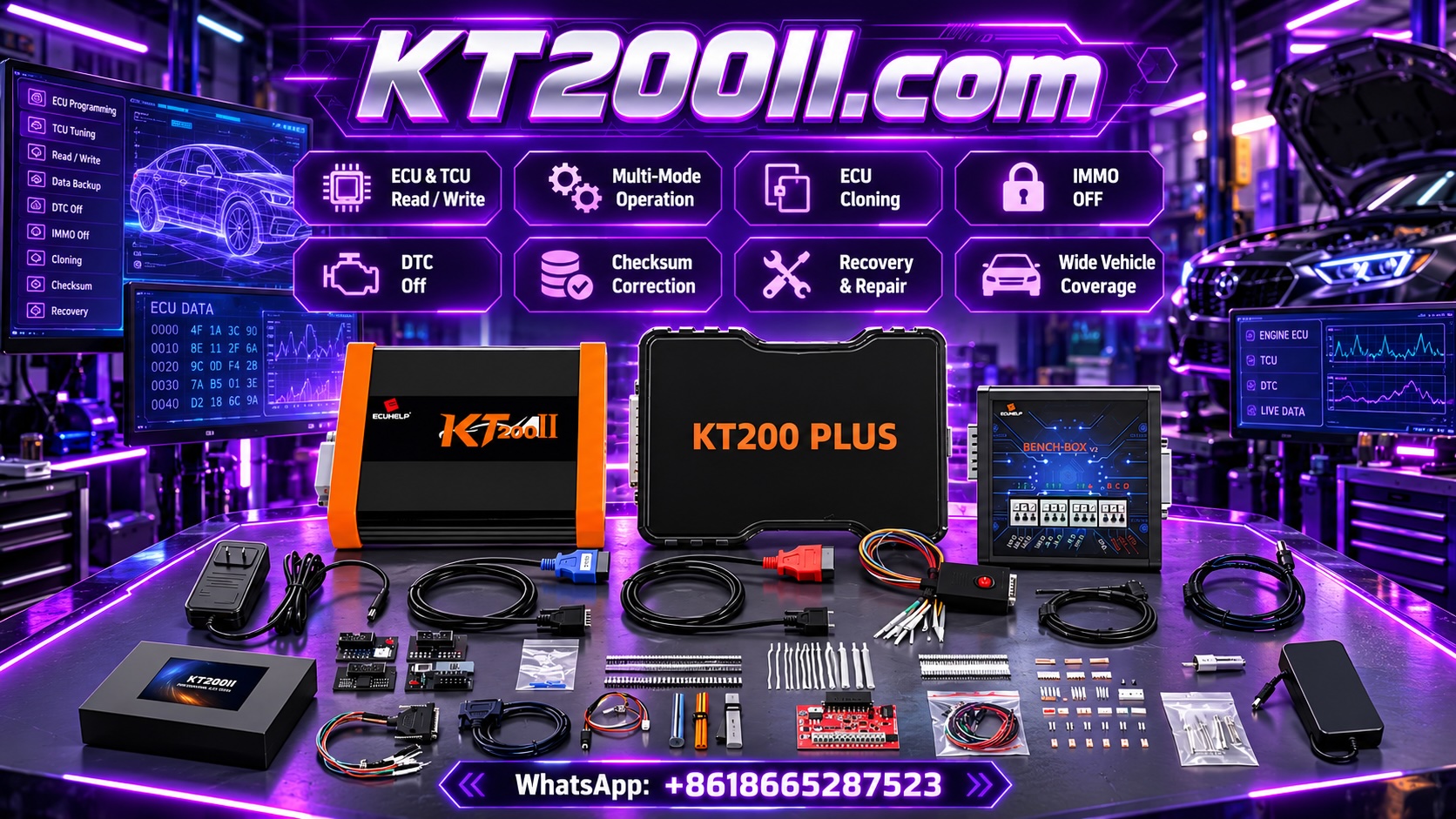 Automotive ECU circuit board and semiconductor chips handled at an ESD protected electronics repair workstation