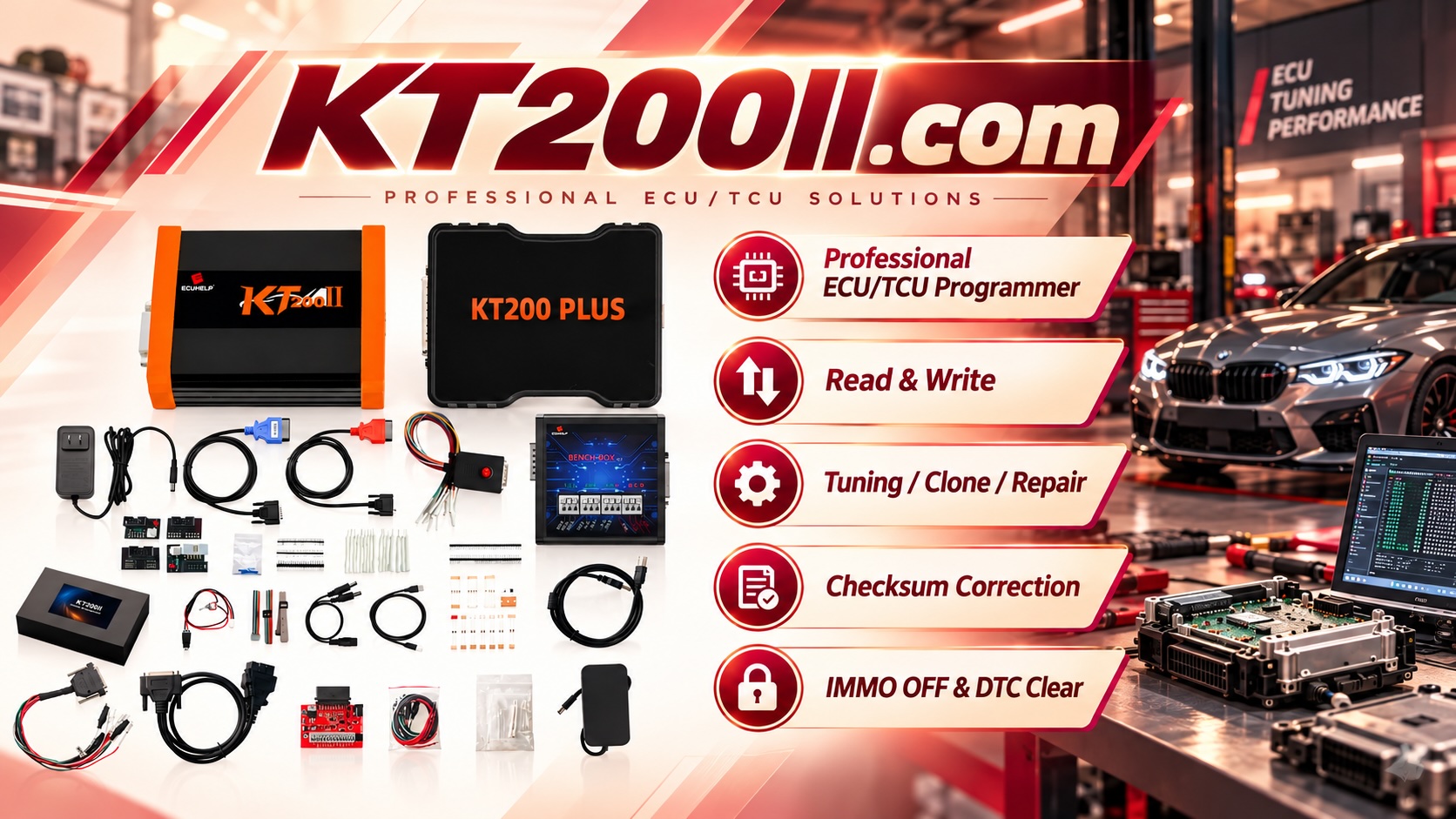 ECU checksum correction process during professional ECU programming and repair